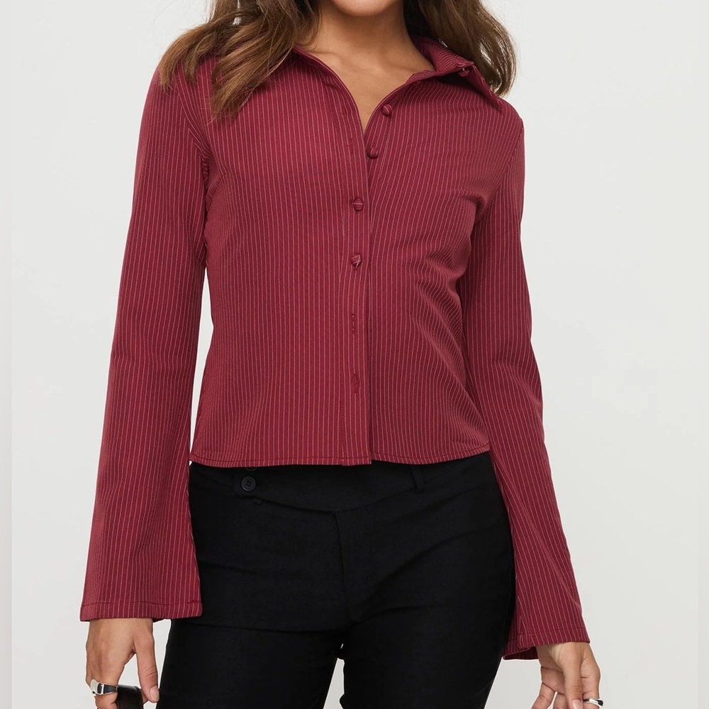 Princess Polly Anni Pinstripe Button Up